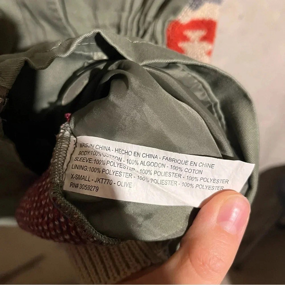 Thread & Supply Green Utility Vest With Southwestern Knit Back Size XS Aztec - Picture 5 of 9